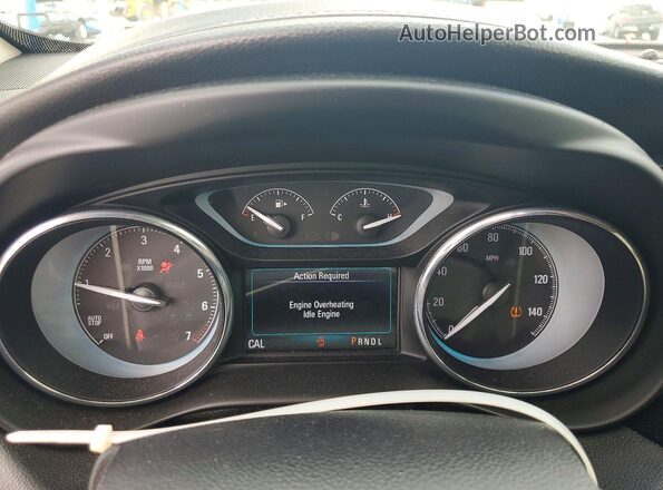 LRBFXASA6HD114945 2017 BUICK ENVISION Black Instrument cluster view