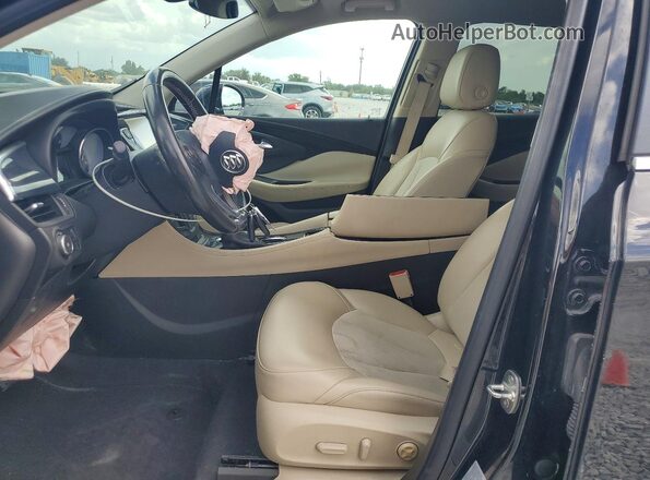 LRBFXASA6HD114945 2017 BUICK ENVISION Black Front interior view