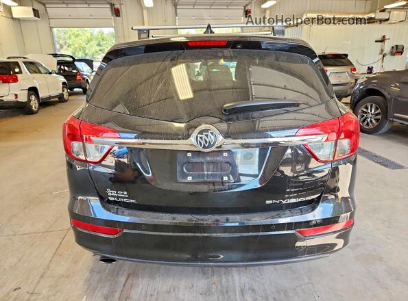 LRBFXASA8HD076943 2017 BUICK ENVISION Black Вид задніх сидінь