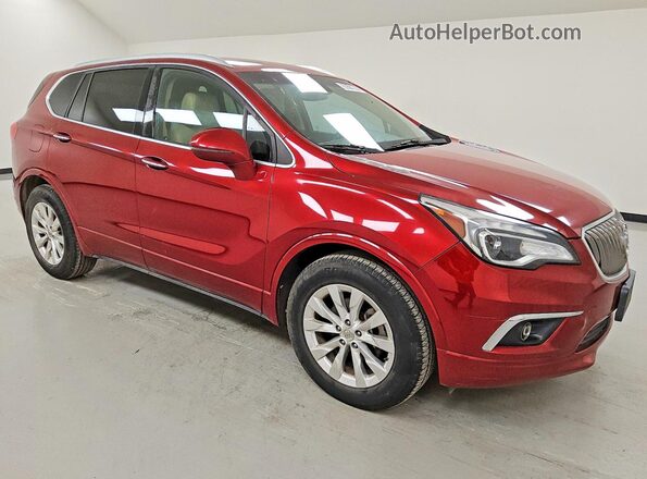 LRBFXBSA0HD048561 2017 BUICK ENVISION Red Front right