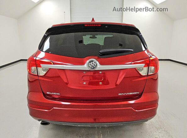 LRBFXBSA0HD048561 2017 BUICK ENVISION Red Rear view