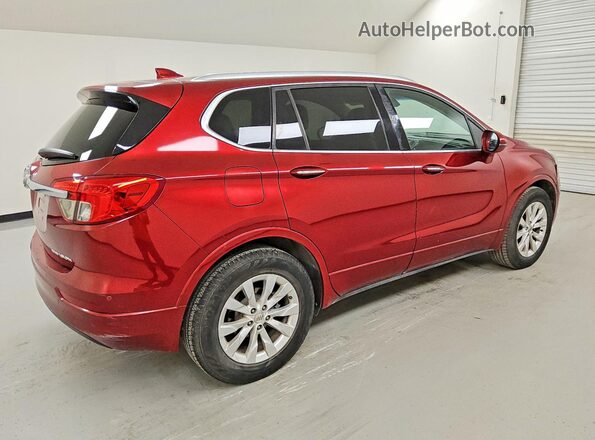 LRBFXBSA0HD048561 2017 BUICK ENVISION Red Rear right