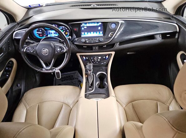 LRBFXBSA0HD048561 2017 BUICK ENVISION Red Dashboard view