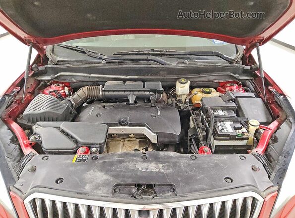 LRBFXBSA0HD048561 2017 BUICK ENVISION Red Engine compartment view