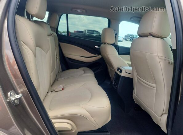 LRBFXBSA4KD008362 2019 BUICK ENVISION Tan Widok tylnych siedzeń
