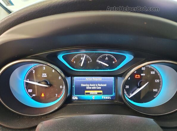 LRBFXBSA7HD038397 2017 BUICK ENVISION Silver Vista del cuadro de instrumentos