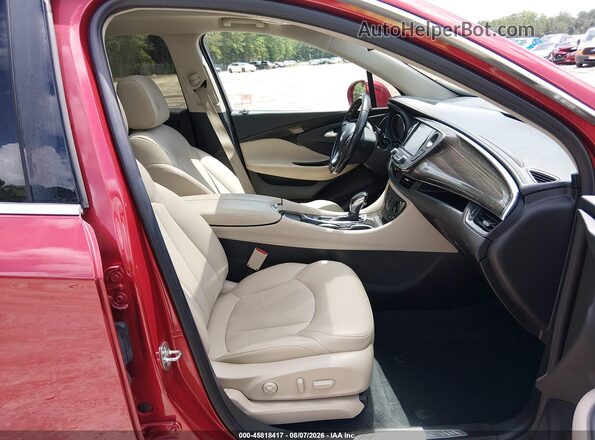 LRBFXBSA7LD112765 2020 BUICK ENVISION Red Front interior view