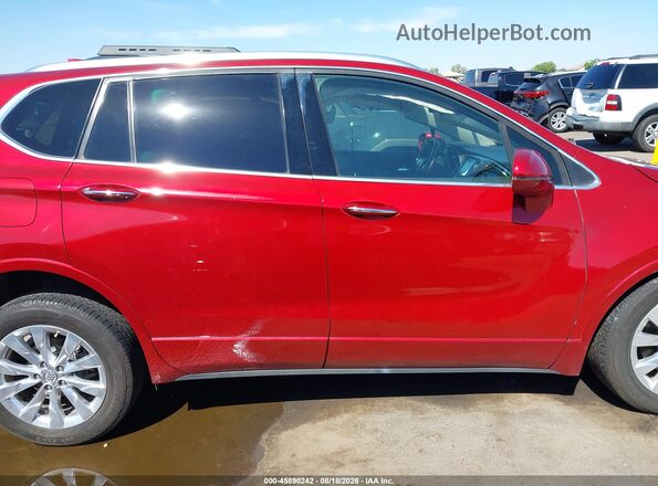 LRBFXBSA8HD202420 2017 BUICK ENVISION Red Вид задньої частини салону