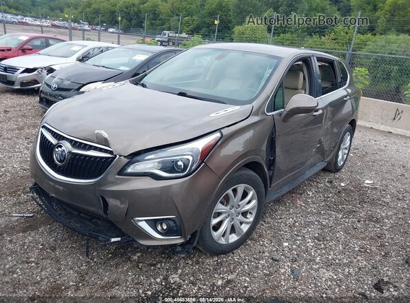 LRBFXBSA9KD009992 2019 BUICK ENVISION Beige წინა მარცხენა ხედი სამი მეოთხედიდან