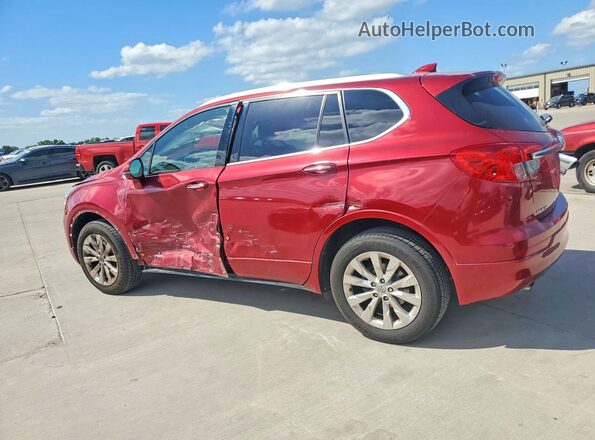 LRBFXBSAXHD123492 2017 BUICK ENVISION Красный Задняя левая четверть
