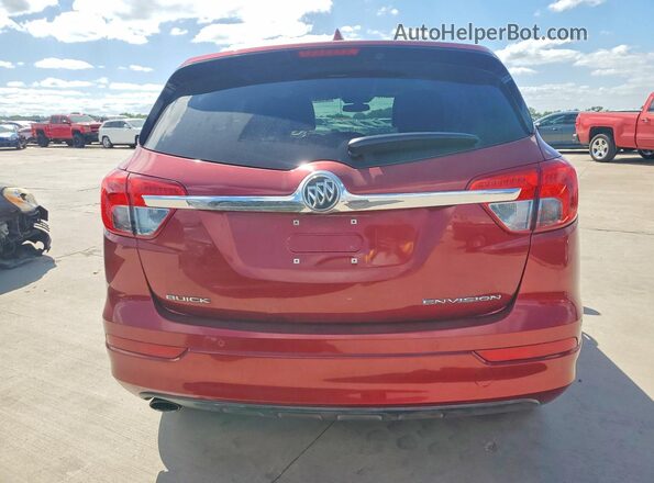 LRBFXBSAXHD123492 2017 BUICK ENVISION Красный Вид сзади