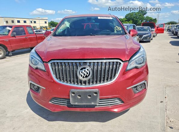 LRBFXBSAXHD123492 2017 BUICK ENVISION Красный Вид спереди