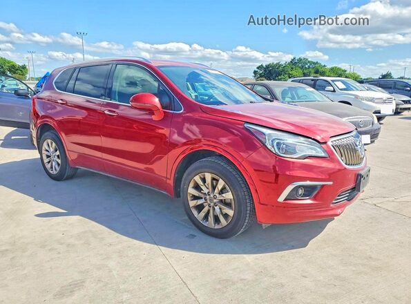 LRBFXBSAXHD123492 2017 BUICK ENVISION Красный Передняя правая четверть