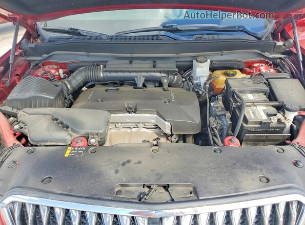 LRBFXBSAXHD123492 2017 BUICK ENVISION Красный Вид задней части салона