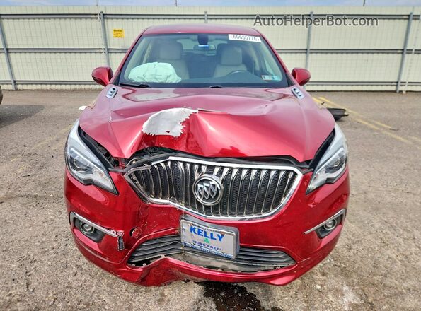 LRBFXCSA0JD059247 2018 BUICK ENVISION Red წინა ხედი