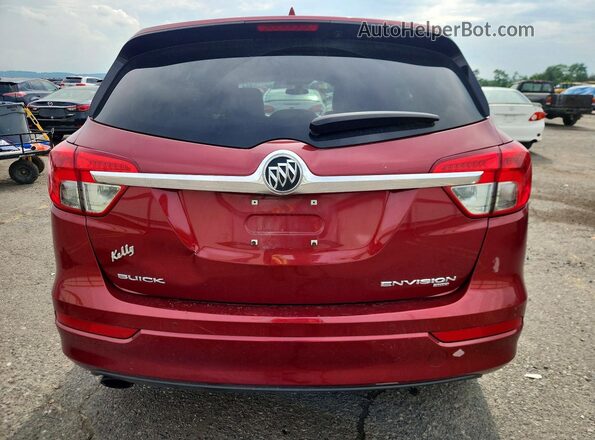 LRBFXCSA0JD059247 2018 BUICK ENVISION Red უკანა ხედი