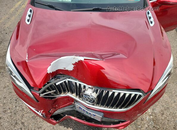 LRBFXCSA0JD059247 2018 BUICK ENVISION Red ძრავის განყოფილების ხედი