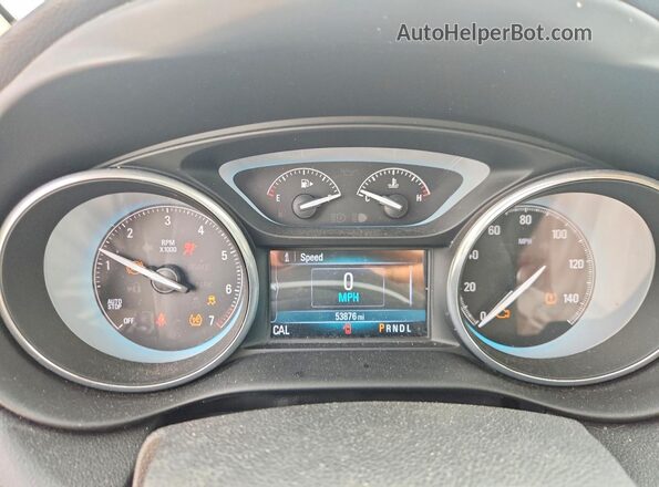 LRBFXCSA0JD059247 2018 BUICK ENVISION Red ხელსაწყოთა პანელის ხედი