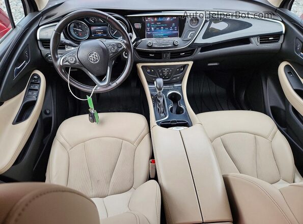 LRBFXCSA2JD028646 2018 BUICK ENVISION Burgundy წინა პანელის ხედი