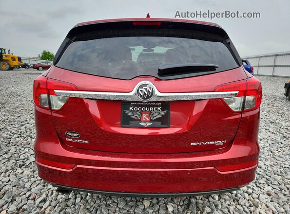 LRBFXCSA2JD028646 2018 BUICK ENVISION Burgundy უკანა ხედი