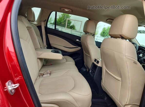 LRBFXCSA2JD028646 2018 BUICK ENVISION Burgundy უკანა სალონის ხედი