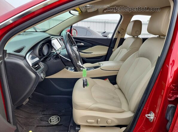 LRBFXCSA2JD028646 2018 BUICK ENVISION Burgundy წინა სალონის ხედი
