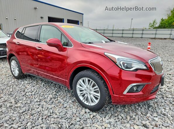 LRBFXCSA2JD028646 2018 BUICK ENVISION Burgundy წინა მარჯვენა