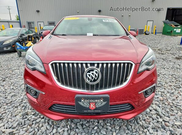 LRBFXCSA2JD028646 2018 BUICK ENVISION Burgundy წინა ხედი