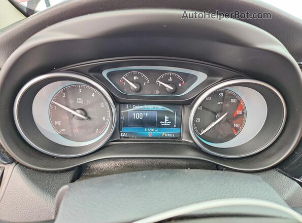 LRBFXCSA2JD028646 2018 BUICK ENVISION Burgundy ხელსაწყოთა პანელის ხედი