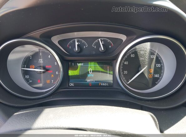 LRBFXCSA2KD016594 2019 BUICK ENVISION Gray უკანა სავარძლების ხედი