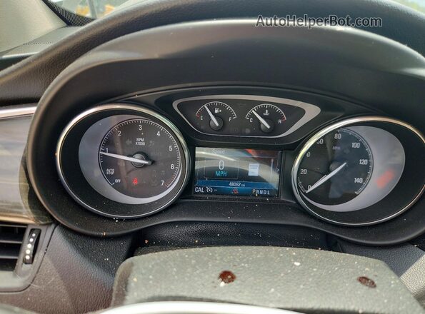 LRBFXCSA6LD156326 2020 BUICK ENVISION White ხელსაწყოთა პანელის ხედი