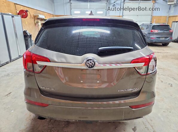 LRBFXCSA7HD071177 2017 BUICK ENVISION Brown Rear view