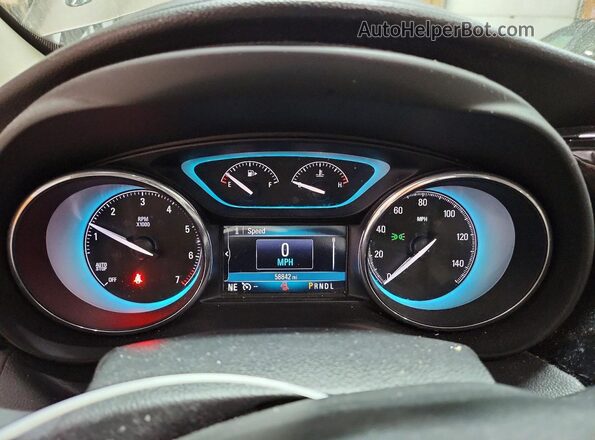 LRBFXCSA7HD071177 2017 BUICK ENVISION Brown Instrument cluster view