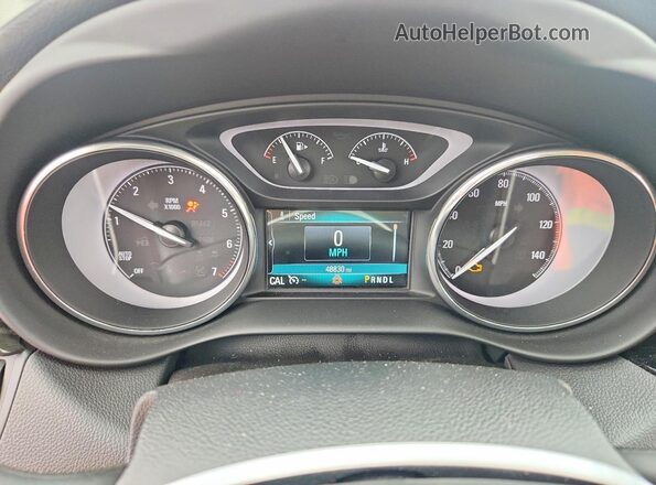 LRBFXCSA7LD078803 2020 BUICK ENVISION Red Instrument cluster view