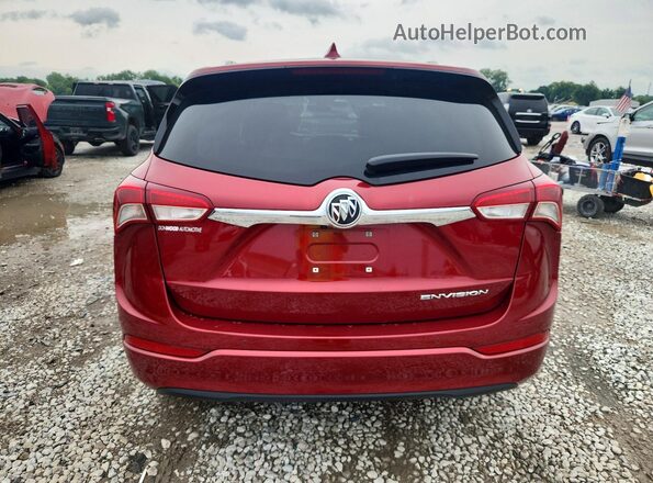 LRBFXCSA7LD078803 2020 BUICK ENVISION Red Rear view
