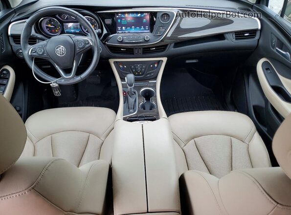 LRBFXCSA9KD008525 2019 BUICK ENVISION Brown Dashboard view