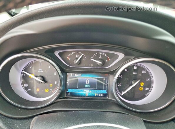 LRBFXCSA9KD008525 2019 BUICK ENVISION Brown Instrument cluster view