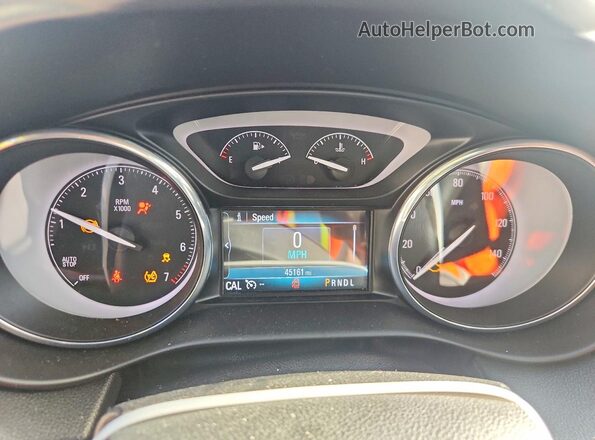 LRBFXCSA9LD196576 2020 BUICK ENVISION Black Instrument cluster view