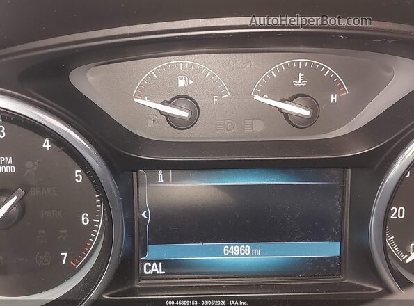 LRBFXDSA3HD044449 2017 BUICK ENVISION Серый Вид задних сидений