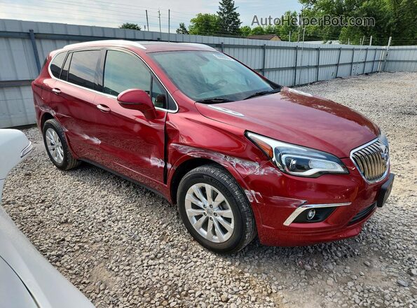LRBFXDSA4HD008723 2017 BUICK ENVISION Красный Передняя правая четверть