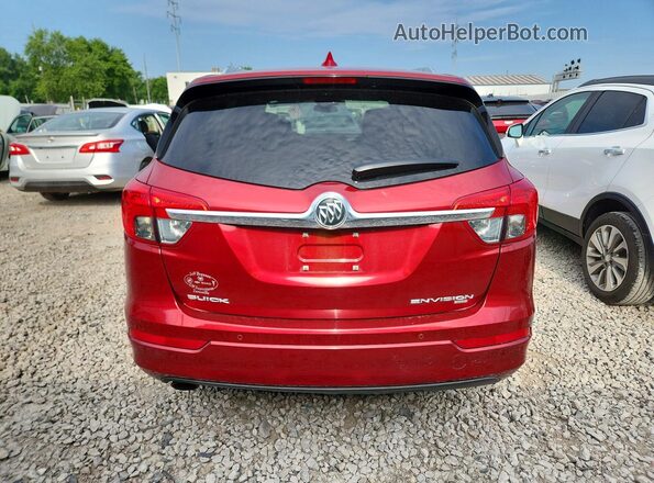 LRBFXDSA4HD008723 2017 BUICK ENVISION Красный Вид сзади