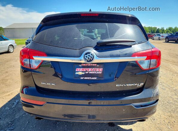 LRBFXESX8GD166300 2016 BUICK ENVISION Black Rear view