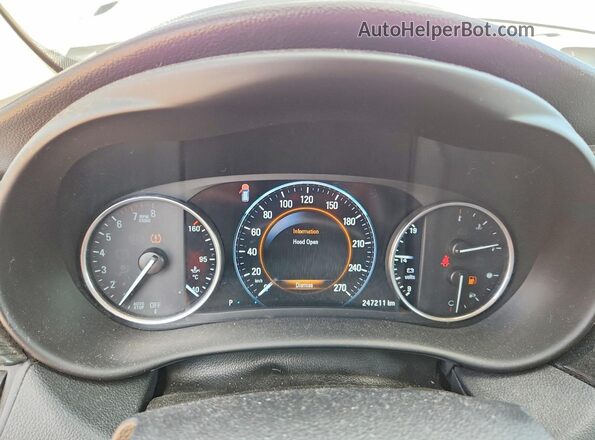 LRBFXFSX2HD195783 2017 BUICK ENVISION White Instrument cluster view