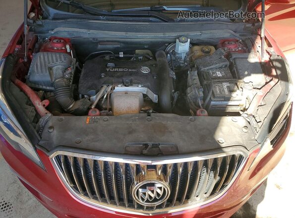 LRBFXFSX5HD191856 2017 BUICK ENVISION Red ძრავის განყოფილების ხედი