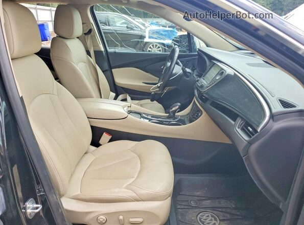 LRBFXFSX6HD019965 2017 BUICK ENVISION Black წინა სალონის ხედი