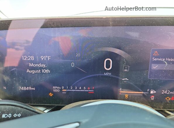 LRBFZME47RD015814 2024 BUICK ENVISION White Սարքավորումների վահանակի տեսք