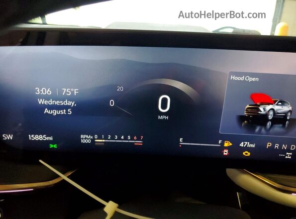 LRBFZME4XSD036856 2025 BUICK ENVISION Silver Instrument cluster view