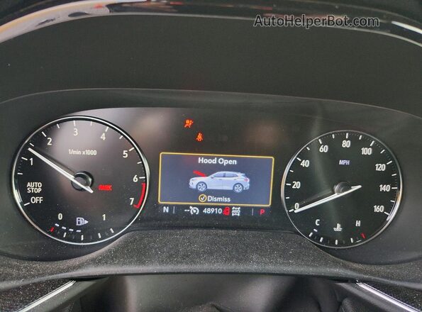 LRBFZMR45MD070653 2021 BUICK ENVISION Red Instrument cluster view