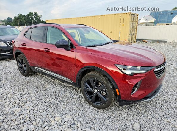 LRBFZMR45MD070653 2021 BUICK ENVISION Red Front right