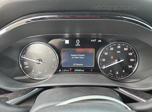 LRBFZNR41ND064095 2022 BUICK ENVISION Gray Vista del cuadro de instrumentos